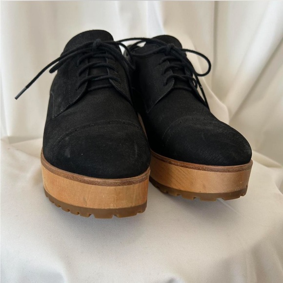 Eileen Fisher Eddy Derby Platform Oxford shoe 8 - Picture 3 of 8